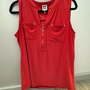 Red Sleeveless Top